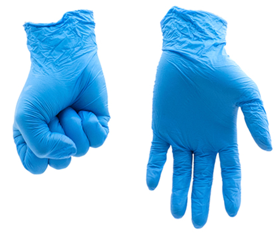 Gloveman Stretch Nitrile Blue Powder Free Gloves 150 gloves