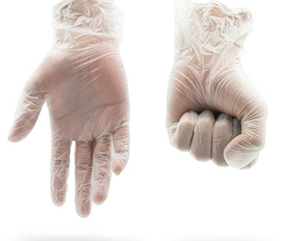 单盒 100 只 Gloveman 乙烯基手套 - 3 种尺寸可选